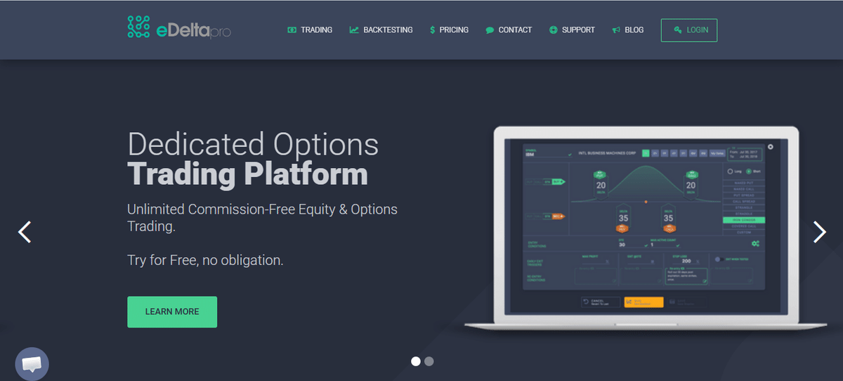 Tool for Options Trading: eDeltaPro visual